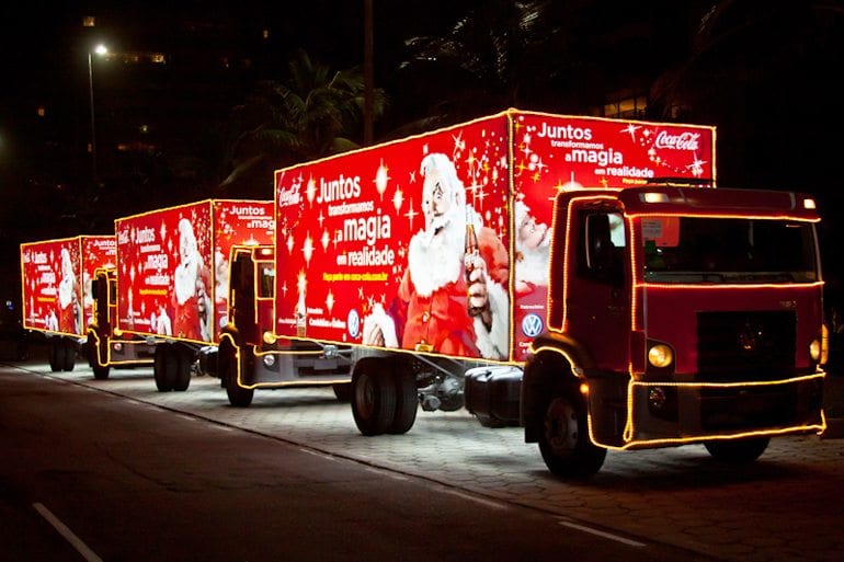 Caravana de Natal da Coca-cola passa por Gravataí nesta quinta