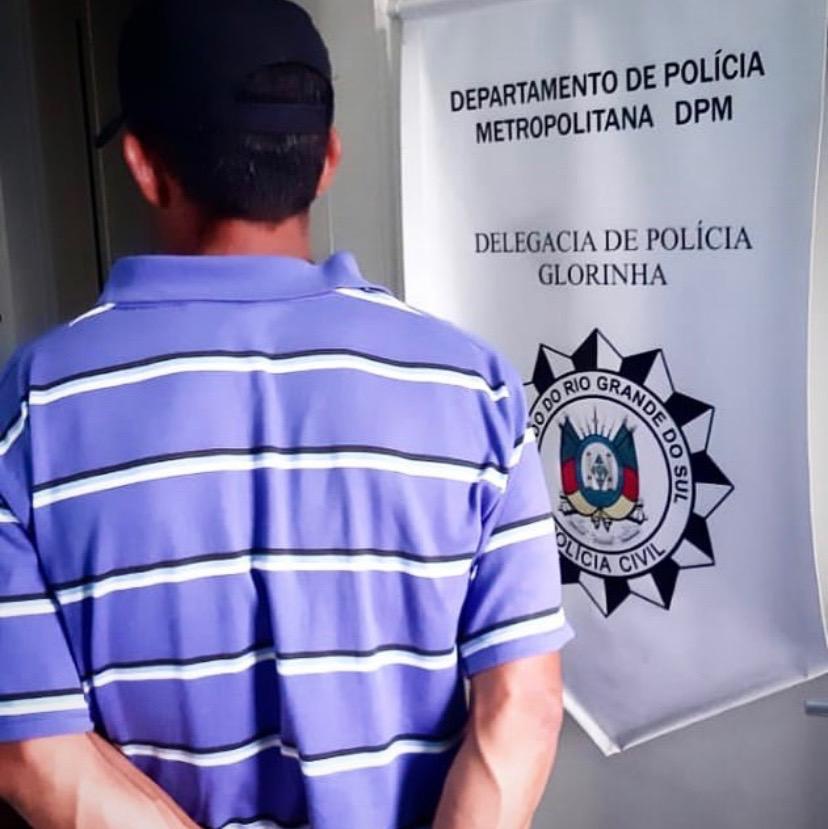 Homem é preso em flagrante por espancar companheira em Glorinha