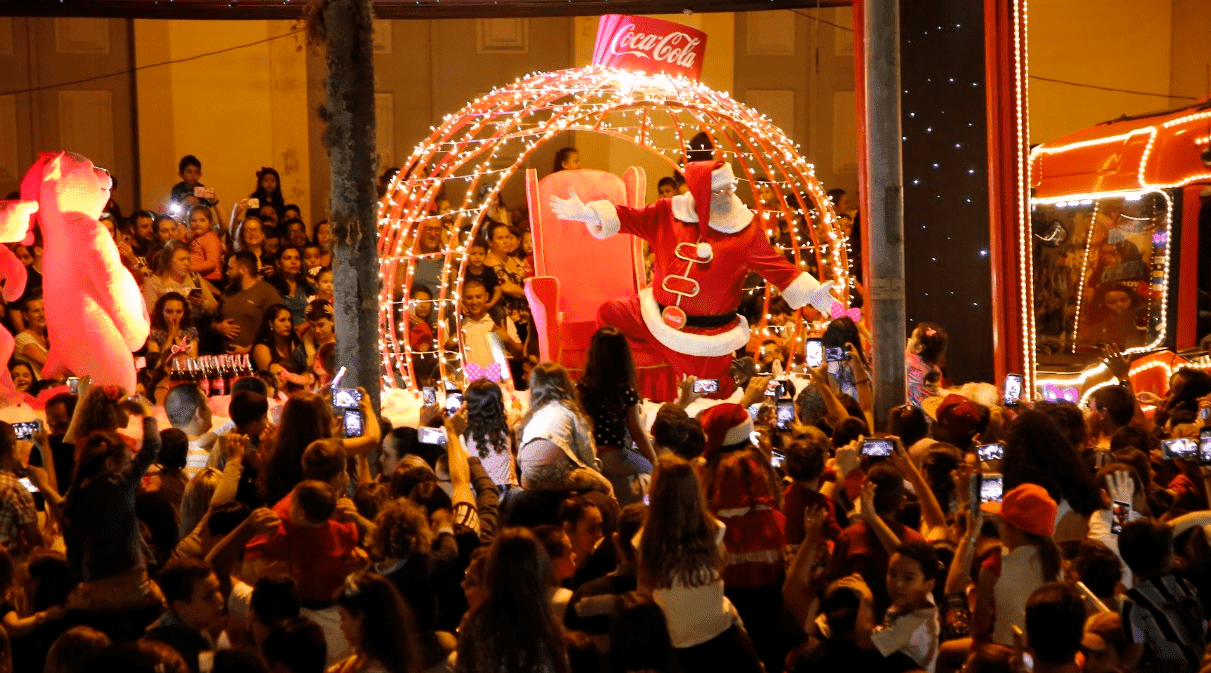 Acendimento das luzes, chegada do Papai Noel e Caravana da Coca-Cola; noite de hoje promete ser mágica em Gravataí