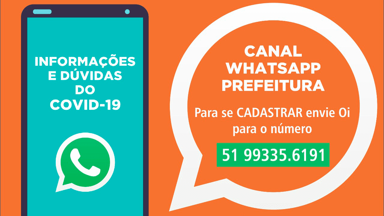 Prefeitura de Gravataí lança canal de informações sobre o coronavírus pelo Whatsapp