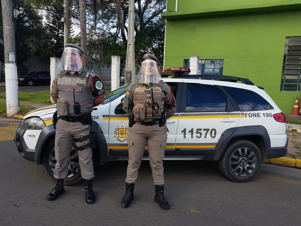 Brigada Militar de Gravataí recebe reforço para se proteger contra o coronavírus