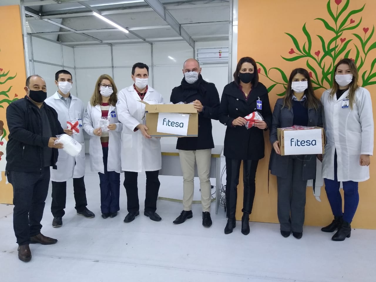 Hospital Dom João Becker recebe doação de 47,5 mil máscaras