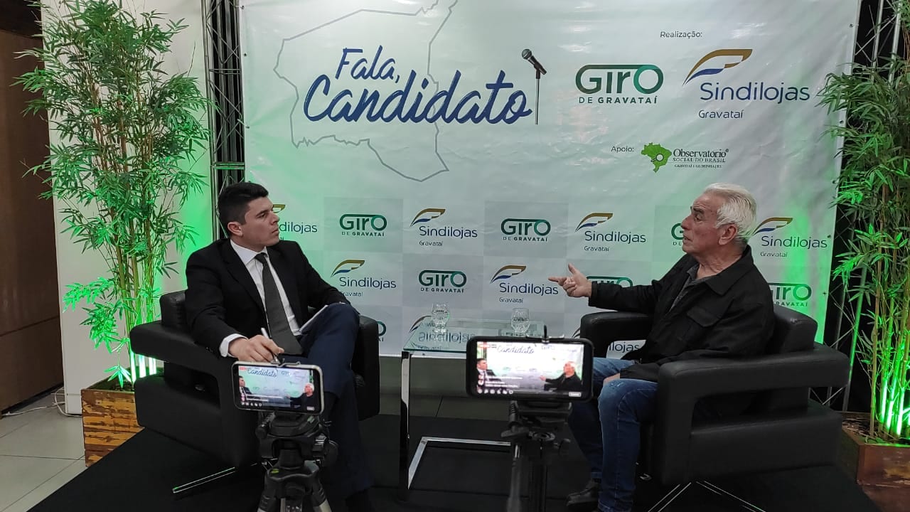 Jairo Carneiro (PT) é o primeiro entrevistado do “Fala, Candidato”, promovido por Sindilojas e Giro de Gravataí