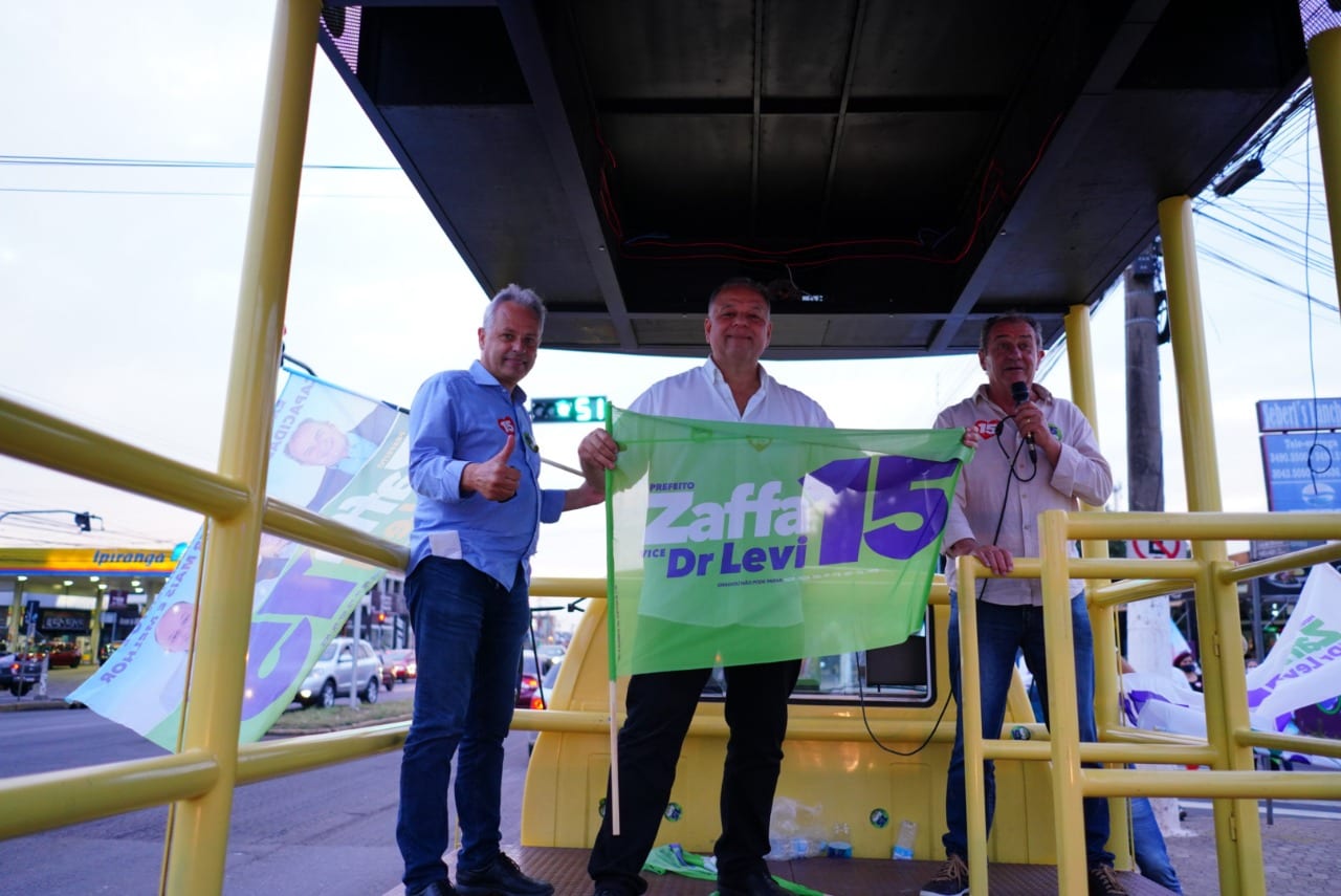 Agenda | Marco Alba, Zaffa e Dr. Levi promovem bandeiraço em Gravataí