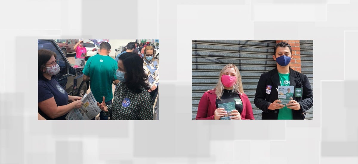 Agenda | Anabel Lorenzi (PDT) e Tamires Paveglio (PSOL) fazem campanha nas ruas de Gravataí