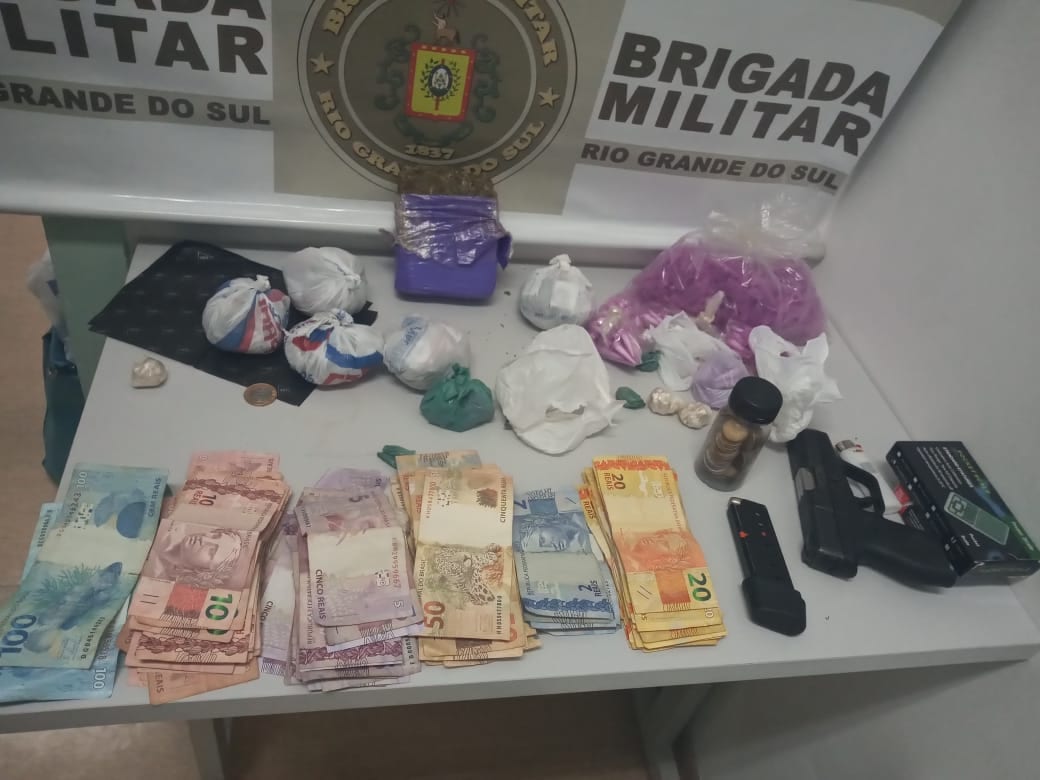 BM prende casal que buscava tomar ponto de tráfico de drogas em Gravataí
