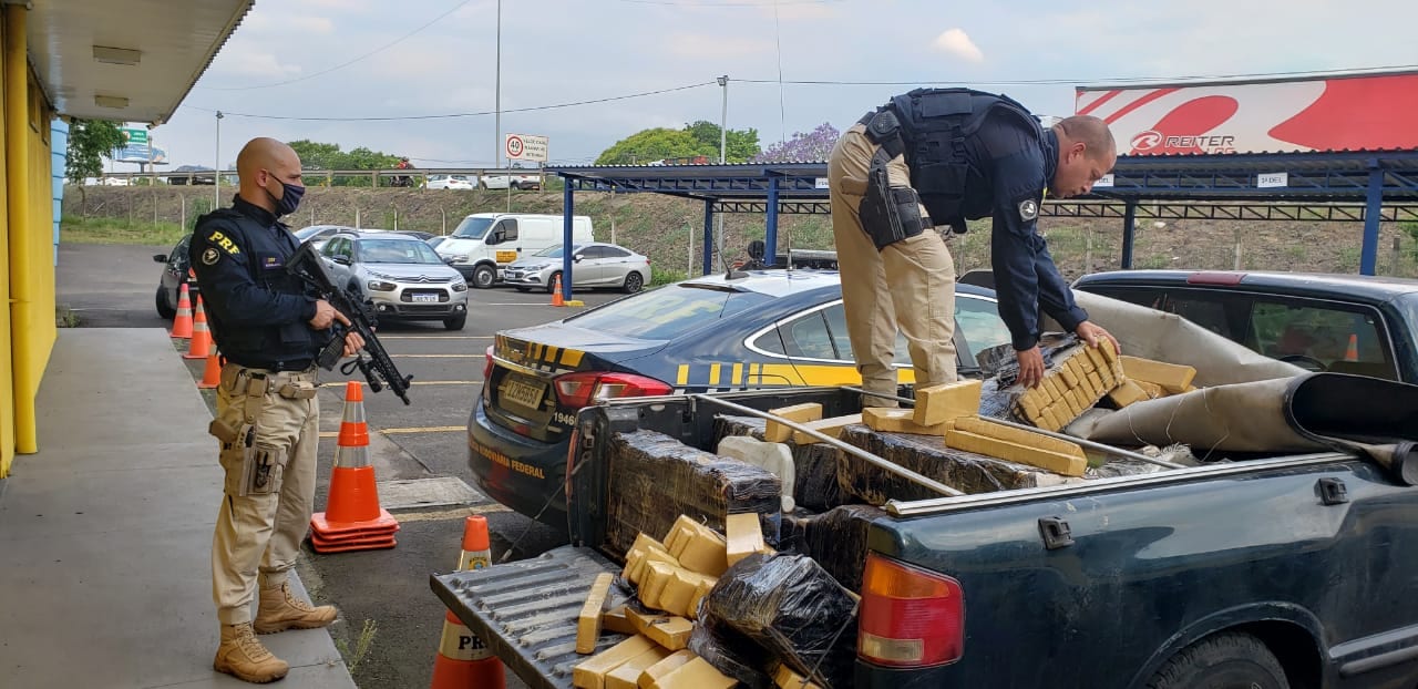 PRF apreende quase meia tonelada de maconha na Freeway em Gravataí