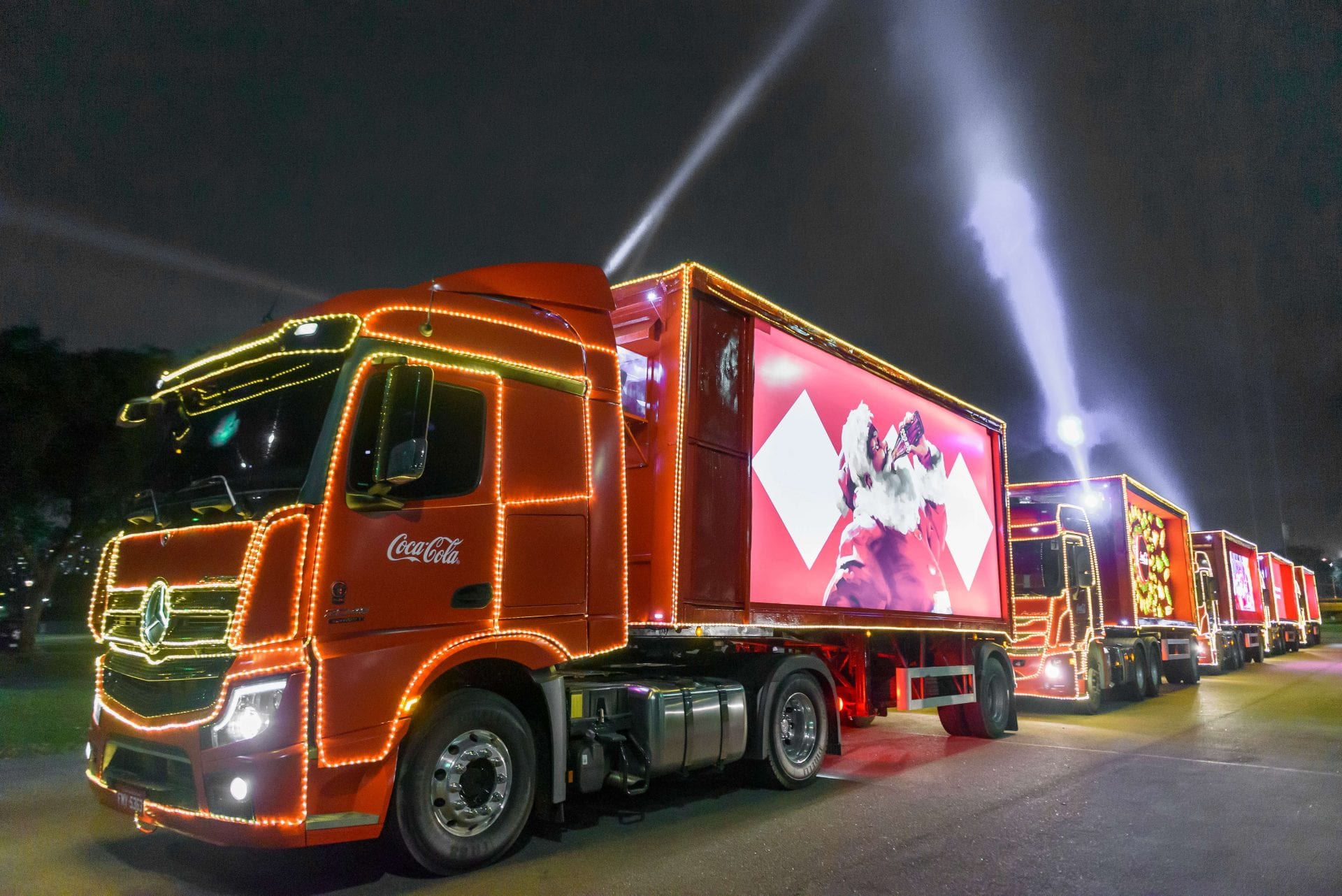 Cachoeirinha recebe Caravanas Iluminadas de Natal da Coca-Cola nesta quarta