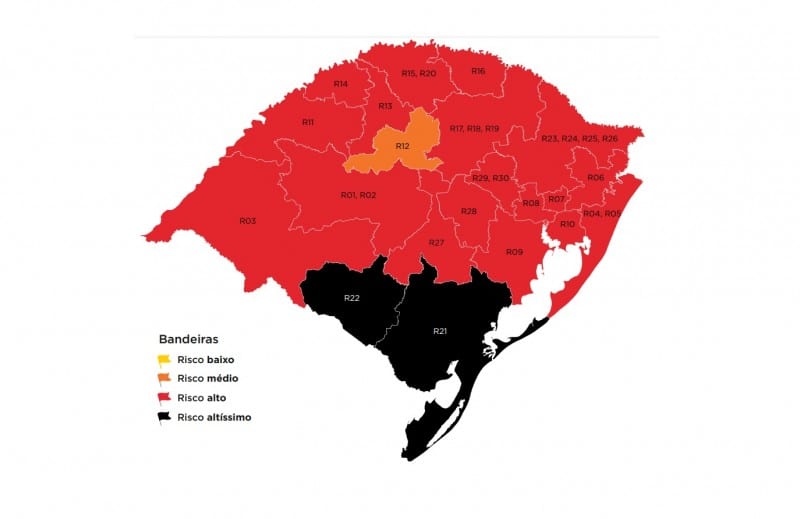 Governo do RS confirma bandeira vermelha em Gravataí, Cachoeirinha, Glorinha e região