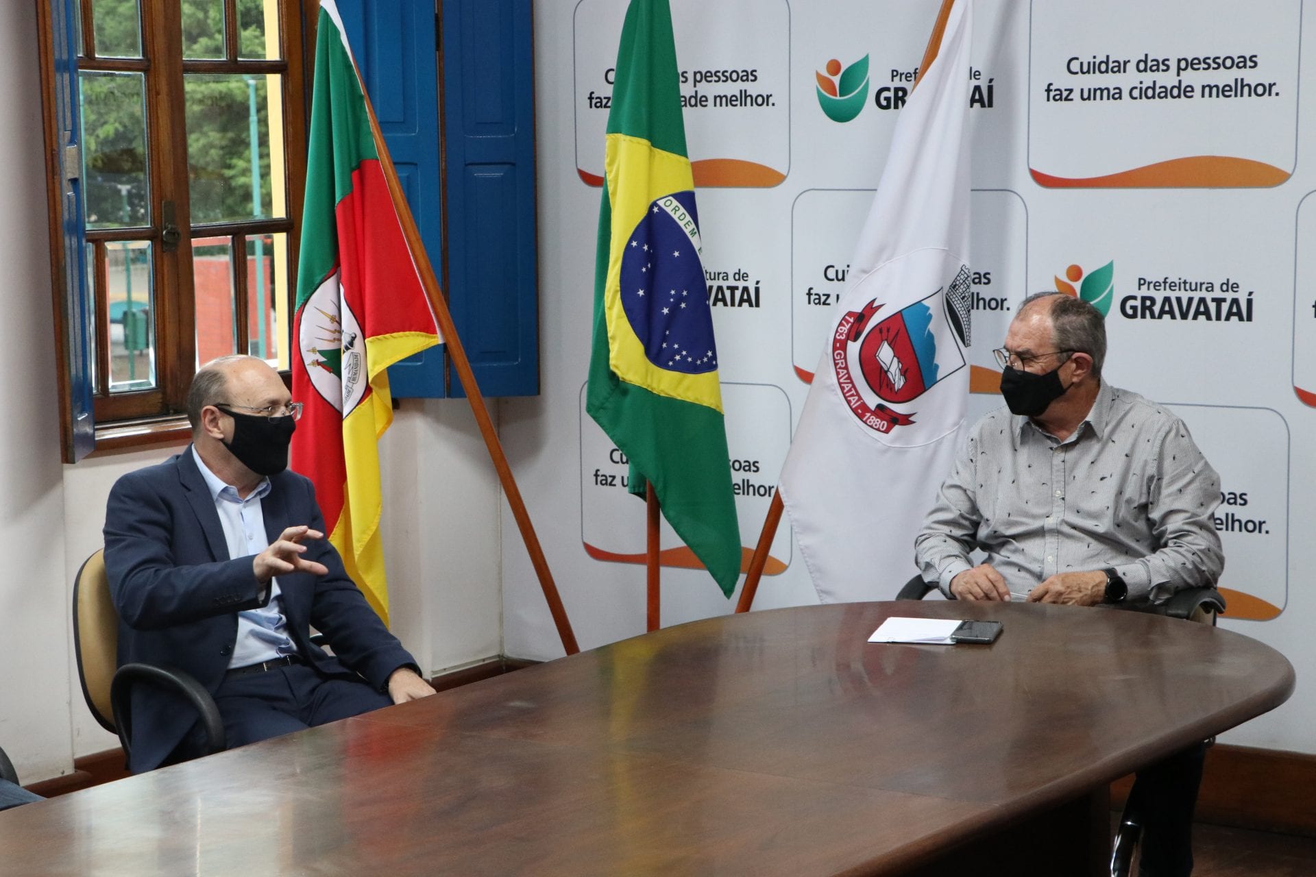 Prefeitos de Gravataí e Cachoeirinha prometem união para melhorias nos limites entre as cidades