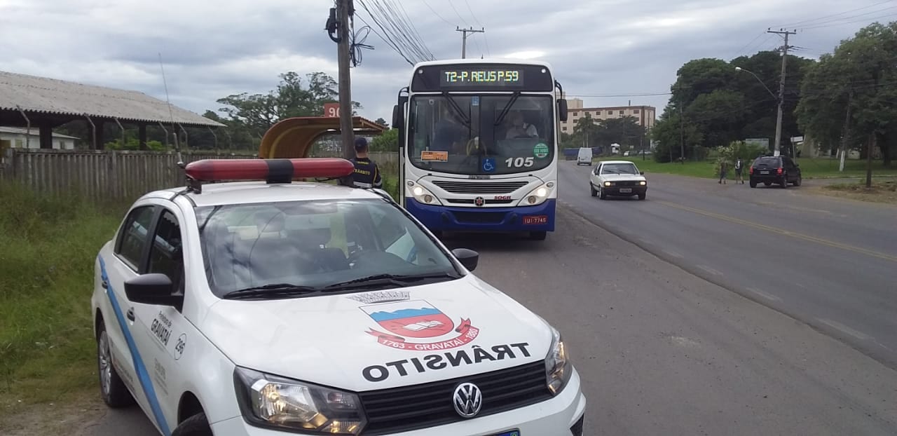 Ônibus de Gravataí passam por fiscalização para verificar lotação e cumprimento das regras