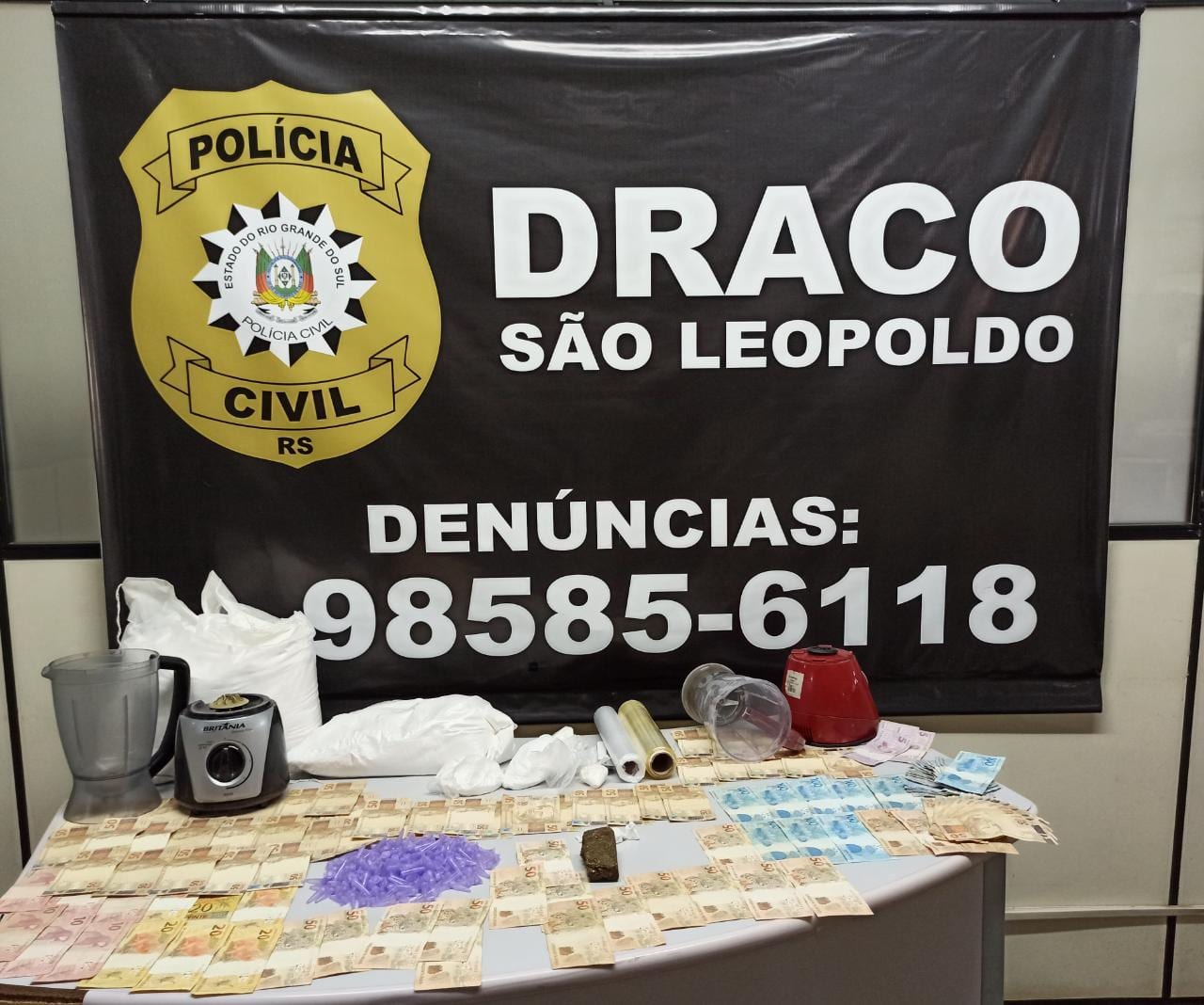 Após passar por Gravataí, Operação Dirty Money encontra outro laboratório de drogas na Região Metropolitana