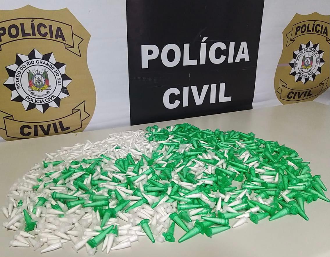 Polícia Civil apreende mais de R$ 50 mil em pinos de cocaína em Gravataí