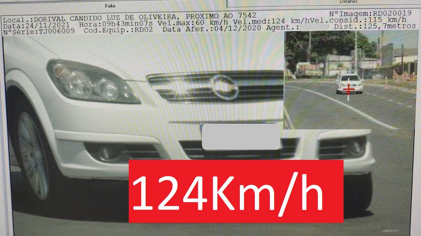 Veículo é flagrado a 124 km/h na Dorival de Oliveira, em Gravataí
