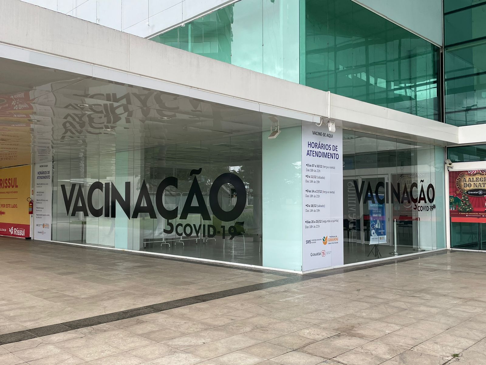 Gravataí Shopping Center recebe novo ponto de vacinação municipal contra a Covid-19