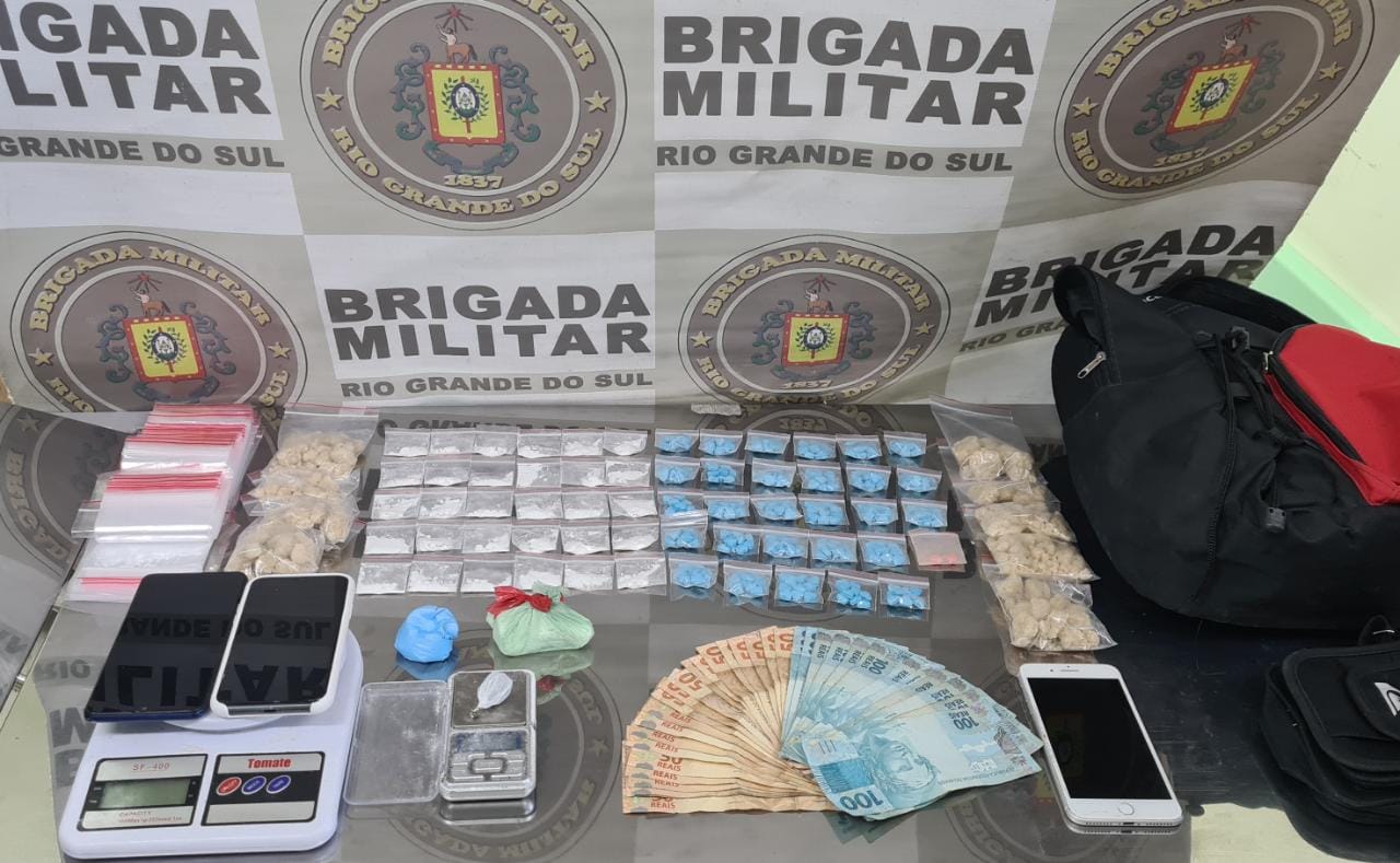 Brigada Militar apreende mais de 300 unidades de droga sintética em Cachoeirinha