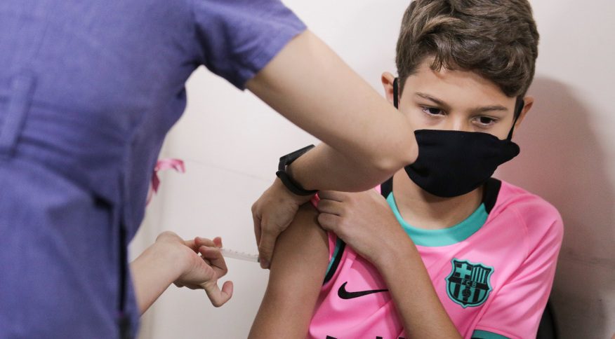 Vacinas para crianças de 5 a 11 anos serão distribuídas até o dia 15 de fevereiro