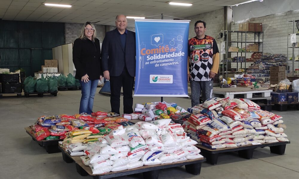 Comitê da Solidariedade de Gravataí recebe doação de 400 quilos de alimentos