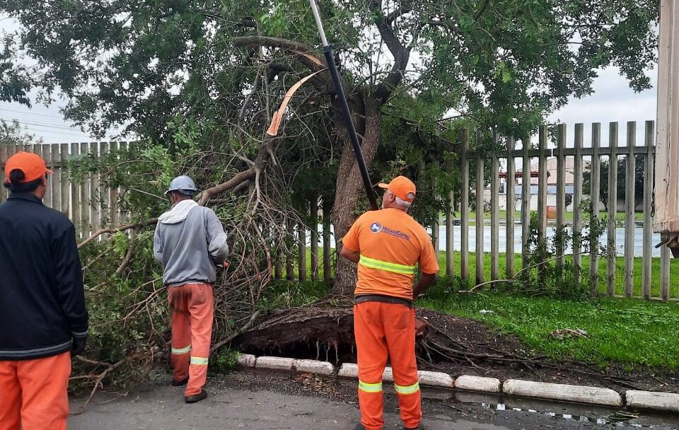 Equipes da Prefeitura seguem trabalhando em Gravataí para reparar estragos do temporal