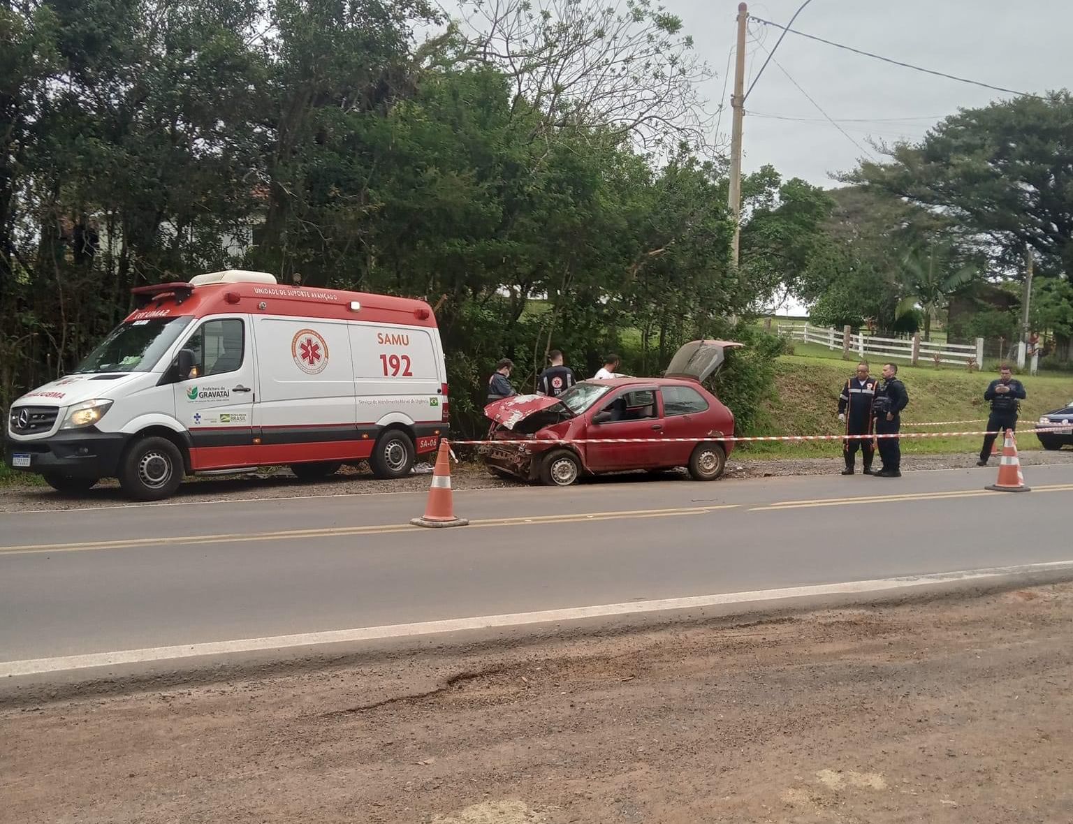 Acidente de carro faz ao menos quatro vítimas em Gravataí