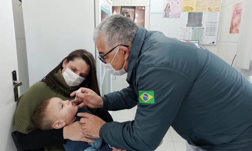 Última semana para vacinar crianças contra a pólio em Gravataí