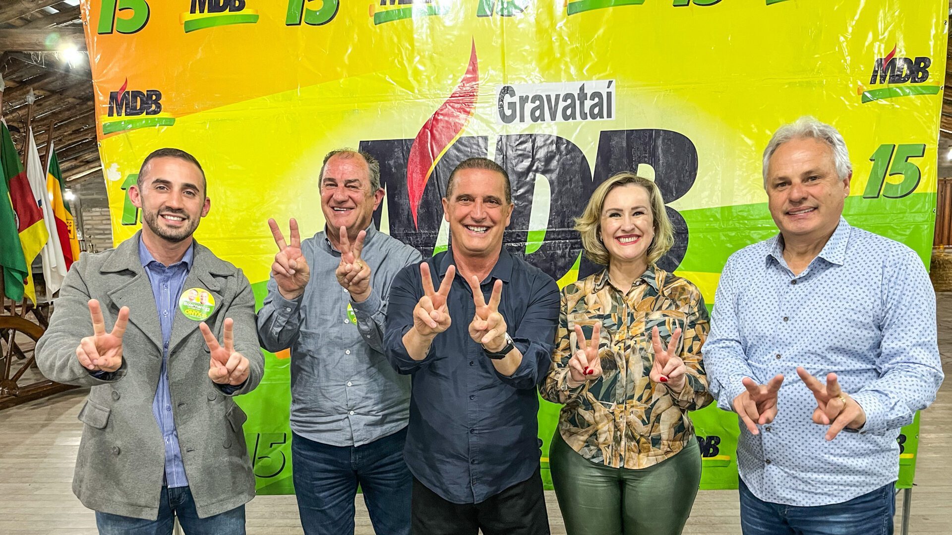 Marco Alba e Patrícia Alba anunciam apoio para Onyx e Bolsonaro no segundo turno