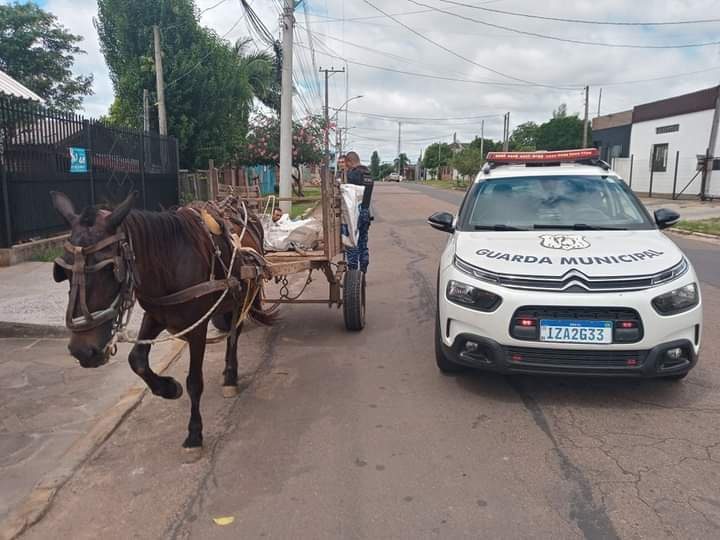 Dupla presa em Cachoeirinha usava carroça para cometer furtos de fios de energia