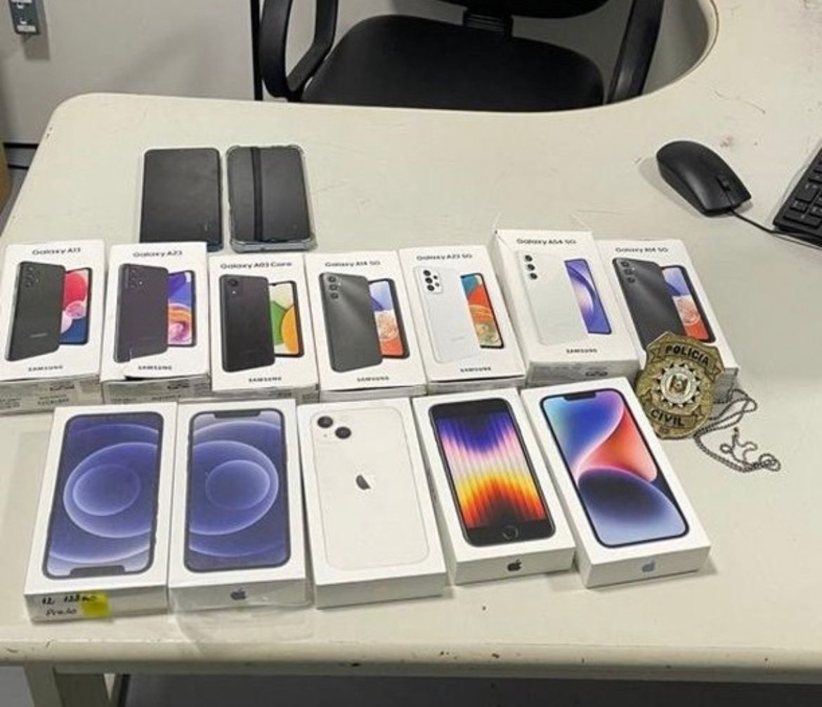 Polícia Civil de Gravataí recupera 12 celulares avaliados em mais de R$ 50 mil