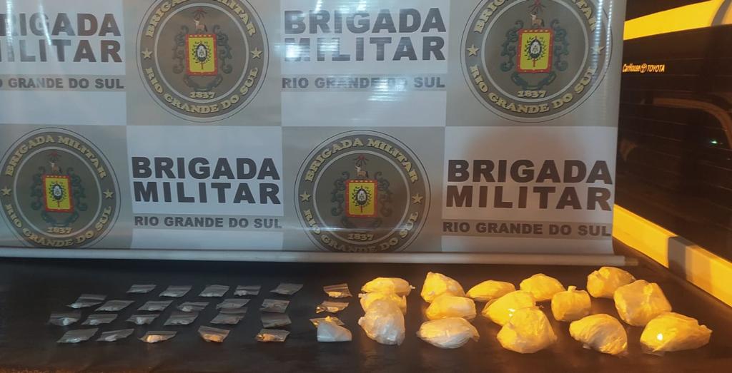 Brigada Militar de Gravataí prende três em duas ocorrências de tráfico