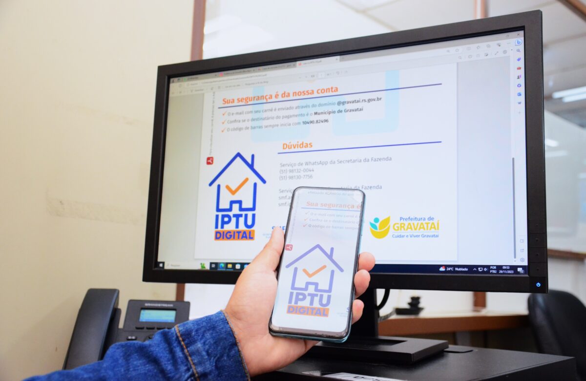 IPTU em Gravataí passa a ser digital; veja como solicitar