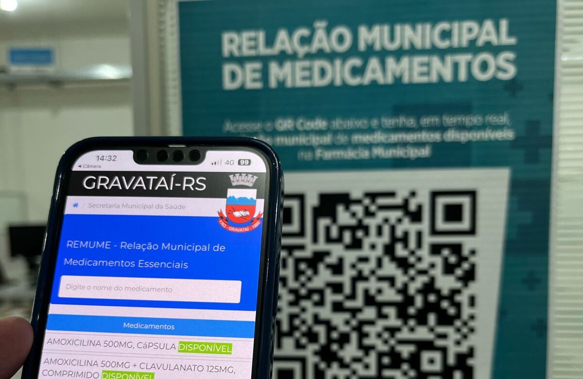 Ferramenta online permite consultar medicamentos disponíveis na Farmácia Municipal de Gravataí