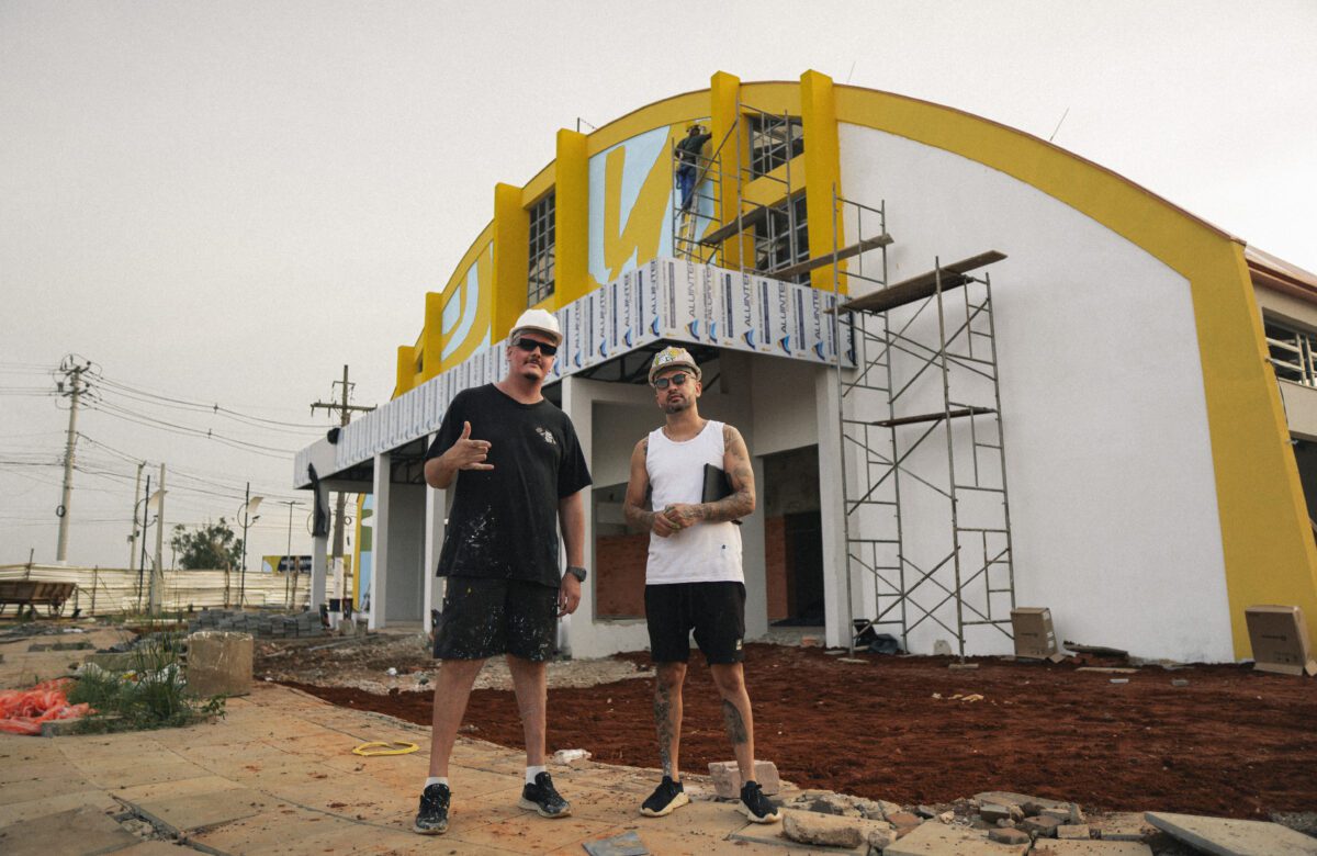 Com 2,7 mil metros quadrados, Mercado Público será o maior mural de grafite de Gravataí